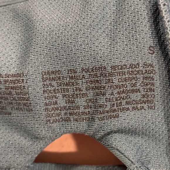 All in Motion Teal Sports Bra Racerback Strappy Adjustable Band Small - Picture 6 of 6